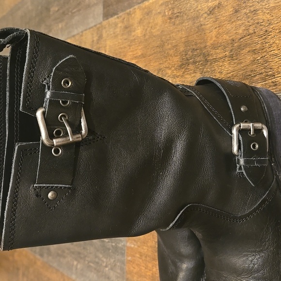 Zara Leather Moto Boots - Picture 10 of 15
